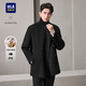 HLA海瀾之家大衣男輕商務(wù)經(jīng)典系列純羊毛保暖外套男冬