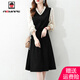 AEMAPE裙子女季2025春秋冬季新款女裝時(shí)尚氣質(zhì)連衣裙女拼接寬松舒適女裙 長(cháng)袖 2XL _130-143斤