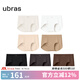 ubras【店鋪推薦】無(wú)尺碼女士?jī)?nèi)褲抗菌襠無(wú)痕內(nèi)褲女高彈升級(jí)包臀多條裝 new-黑熱可棕隱形膚瓷肌燕麥白 均碼 90-130斤