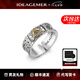 IDEAGEMER上帝之眼戒指男925銀復(fù)古高級感百搭開口指環(huán)七夕禮物送男友 上帝之眼戒指-開口22-24號