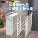 羅威奢品 ROWILUX免安裝防塵布簾鞋架可折疊門(mén)口多層鞋柜家用收納神器省空 50長(cháng)4層折疊【灰色】收納鞋架【