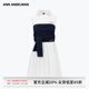 ANN ANDELMAN官方直營(yíng)2025新款白色無(wú)袖中長(zhǎng)款拼接毛織抹胸連衣裙 白色 XS