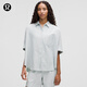 lululemon丨LuluLinen 女士寬松剪裁襯衫 LW3JPWS 海霧藍 S