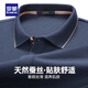 羅蒙含桑蠶絲T恤男2025秋冬新款中青年P(guān)OLO領(lǐng)純色打底t恤衫 7T129515藏青色 【長(zhǎng)袖款】 L (175)  (建議135-150斤)