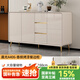 梵艾奇輕奢烤漆餐邊柜現(xiàn)代簡(jiǎn)約客廳隔斷柜儲(chǔ)物柜多功能奶白茶水柜收納柜 晨光A406高【160*40*87.4】
