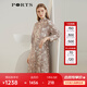 PORTS寶姿女裝 秋冬新品長袖中長連衣裙LL9D090LPS031 駝色 XL (10)