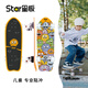 星板Star陸地沖浪板兒童滑板初學(xué)2歲+S6彈簧橋?qū)I(yè)路沖免蹬地陸沖板 28寸怪獸樂(lè)園1.1-1.4m S6彈簧支架