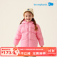麗嬰房（Les enphants）【三防】?jì)和鸾q服男童女童連帽外套寶寶羽絨服兒童面包服 夢(mèng)幻粉 100 CM