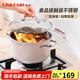 凌豐（LINKFAIR）湯鍋無(wú)涂層不銹鋼煲湯鍋燉鍋煮粥鍋家用單層蒸鍋燃?xì)庠铍姶艩t通用 【3-5人量】 24cm 5L