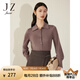 玖姿（JUZUI）商場(chǎng)同款休閑日常寬松襯衫毛衫女冬款JWCD30605 粉紅 S