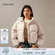 Calvin KleinJeans秋冬女士休閑通勤ck印花短款立領(lǐng)鴨絨羽絨服外套J224789 ABJ-水紅 XS