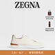 ZEGNA杰尼亞男鞋米白色鹿皮TripleStitch?低幫奢華休閑鞋 米白色 43 (9)