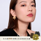 白嵐【618上新】白嵐厝影耳釘925銀耳環(huán)耳飾女復(fù)古氣質(zhì)生日禮物送老婆 厝影耳釘（金色）