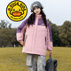 G.DUCKKIDS品牌童裝女童羽絨服內(nèi)膽兒童沖鋒衣三合一外套女孩冬裝中大童衣服 粉紫色 120cm