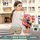 VANESSA HOGAN VH女包山茶花信封包高級(jí)感包包老花鏈條小包單肩斜挎包生日禮物 綠色+綠野仙蹤禮袋（送禮首選）