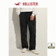 HOLLISTER24春秋款baggy風(fēng)寬松黑色松緊帶工裝長(zhǎng)褲男裝KI330-4147 黑色 S (175/76A)
