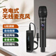 響徹新款充電無線麥克風(fēng)手持話筒唱歌演講主持培訓(xùn)戶外音箱家用功放K歌萬能麥防嘯叫 【充電式】一拖一無線麥克風(fēng)