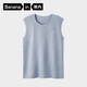 蕉內棉棉301H男士背心100%純棉寬肩全棉家居服春夏季無(wú)袖無(wú)側縫睡衣