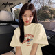MJ STYLE純棉短袖T恤男女2025年夏季寬松休閑百搭美式復(fù)古風(fēng)辣妹半袖上衣