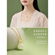 胖東來品質(zhì)純銀項(xiàng)鏈和田玉吊墜輕奢小眾精致玉石鎖骨鏈七夕情人節(jié) 【和田玉轉(zhuǎn)運(yùn)珠/珠徑約8MM】優(yōu)選