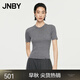 江南布衣（JNBY）秋冬新品針織衫T恤女正肩修身羊毛套頭優(yōu)雅5O7313340 072/中雜灰 S