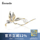 Eternelle法國永恒波西米亞風(fēng)胸針配飾 簡約胸花氣質(zhì)大衣秋冬領(lǐng)針裝飾 璀璨金色