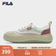 斐樂（FILA）官方女鞋水母鞋帆布鞋夏新款時尚復(fù)古休閑鞋 桃色粉/新薄荷綠-CS 36.5