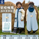 琴飛曼雨衣兒童雨衣幼兒園上學(xué)專用長款全身小學(xué)生兒童雨衣書包位冰霜藍(lán)2XL