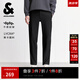 杰克·瓊斯（JACK&JONES）25年男裝秋冬褲子男直筒零壓褲加絨長褲商務(wù)休閑褲免燙易打理男褲 黑色037 四季款 32 175