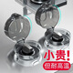 UOSO煤氣灶開關(guān)保護(hù)套燃?xì)庠钐烊粴庑o防護(hù)罩灶臺爐具按鈕防油罩假山 2透明黑+2透明白-【升級加厚/防油污】 安全耐高溫-全包款