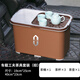 仟波馭問界車載茶具套裝燒水壺車內(nèi)用品大全茶臺商務(wù)旅游戶外休閑茶幾盤 棕色-單茶具茶盤