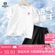 小豬班納女童套裝2025款夏季兒童薄款冰絲速干短袖中大童運(yùn)動短褲兩件套