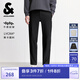 杰克·瓊斯（JACK&JONES）25年男裝秋冬褲子男直筒零壓褲加絨長褲商務(wù)休閑褲免燙易打理男褲 黑色037 四季款 30 170