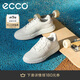 愛步（ECCO）25年夏季新款厚底休閑板鞋 街頭球鞋女鞋272813 白色/灰白色38