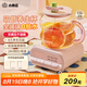 小南瓜（Little Pumpkin）養(yǎng)生壺 全玻璃恒溫煮茶壺煮茶器 家用辦公室保溫花茶壺 迷你便攜恒溫電熱養(yǎng)生杯 小型燒水壺電燉杯 粉色【高配款】 1L （濾網(wǎng)+燉盅）