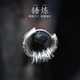 銀術(shù)銀術(shù)原創(chuàng)《錘煉》純銀套環(huán)圈圈耳環(huán)男士耳圈獨(dú)特男生素圈耳飾痞帥 Y318- 錘煉耳環(huán)-單只