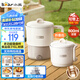小熊（Bear）折疊燒水壺 便攜式燒水杯 旅行電熱水壺0.8L 出差家用迷你316L不銹鋼沖奶杯 ZDH-G08R3