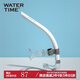 WATERTIME水川 游泳呼吸管專業(yè)自由泳訓(xùn)練裝備水下?lián)Q氣呼吸器 白管藍(lán)標(biāo)