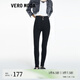 VEROMODA牛仔褲春夏春夏棉彈力高腰修身小腳黑色褲子女323132002 J1G黑牛仔色-A L