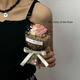 智宙迷你口袋見(jiàn)面小花束玫瑰仿真花伴手禮情人節生日畢業(yè)禮物浪漫驚喜 一朵口袋花-粉色浪漫