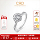 CRD克徠帝【現(xiàn)貨閃發(fā)】花幻鉆戒鉆石戒指群鑲閃耀克拉求婚鉆戒 共約40分 主石23分D-E色VS