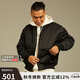 dickies秋冬寬松休閑棒球服工裝風(fēng)新復古回潮外套 男女同款 DK012612 黑色 L