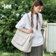 Lee大容量云朵托特包女生通勤百搭背包休閑簡(jiǎn)約單肩包學(xué)生上課手提袋 云灰色