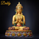 DAFIFY尼泊爾彩繪大日如來(lái)佛像銅像家用供奉藏傳密宗本命客廳玄關(guān)小擺件 大日如來(lái)(古彩)