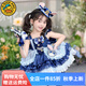 G.DUCK KIDS小黃鴨公主裙女童連衣裙夏季新款生日禮服兒童裙子朱迪警官衣服 藍(lán)色 90 建議80-90cm1歲-1歲半