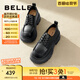 百麗（Belle）百搭牛津鞋女通商場(chǎng)同款通勤厚底小皮鞋B1Q1DCM4 黑色 38 (240mm)