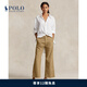 Polo Ralph Lauren 拉夫勞倫【七夕禮物】女裝 經(jīng)典款闊腿卡其褲RL22870 250-棕色 S (4)