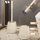 JCZS日本衛生間馬桶刷感陶瓷套裝家用洗廁所刷子清潔刷長(cháng)柄無(wú)死角 全新升級款-電鍍金