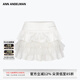 ANN ANDELMAN官方直營 2025夏季新款短裙 拼接蛋糕裙七夕禮物情人節(jié) 白色 XS
