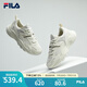 FILA【男女同款】斐樂官方跑步鞋復(fù)古老爹鞋火星鞋潮流時尚老爹鞋 女-微白/雨霧灰-WA 38